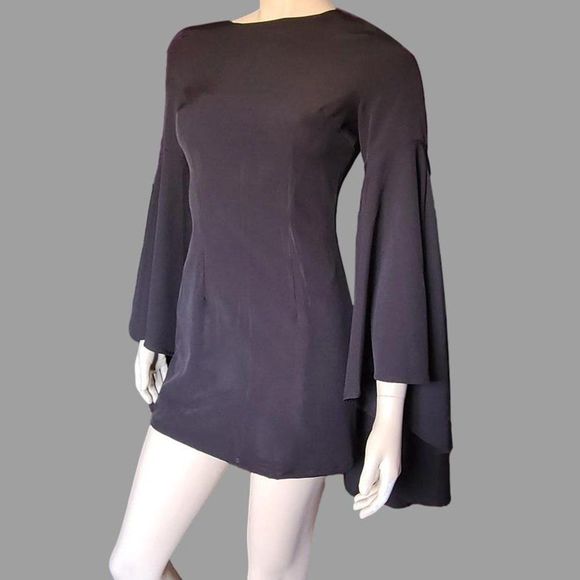 Gothic Flare Sleeve Mini Dress - Picture 2 of 5
